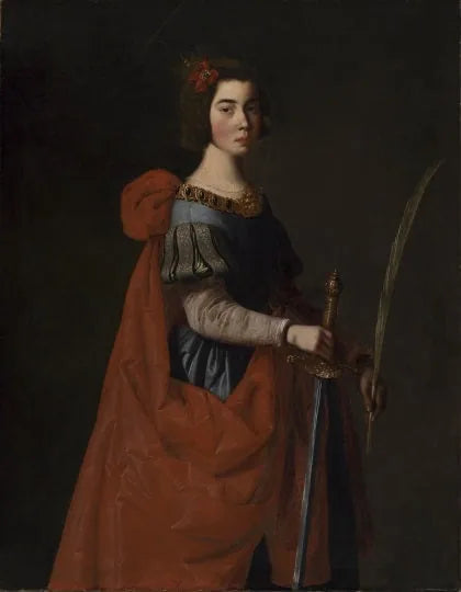 Pyhittäjä Katariina Aleksandriasta - Francisco de Zurbarán