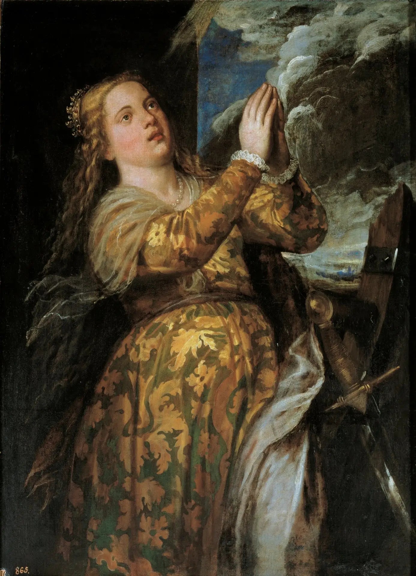 Sainte Catherine d'Alexandrie - Titian image 1 reproduction de peinture à l’huile