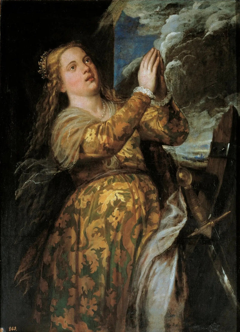 Pyhittäjä Katariina Aleksandriasta - Titian