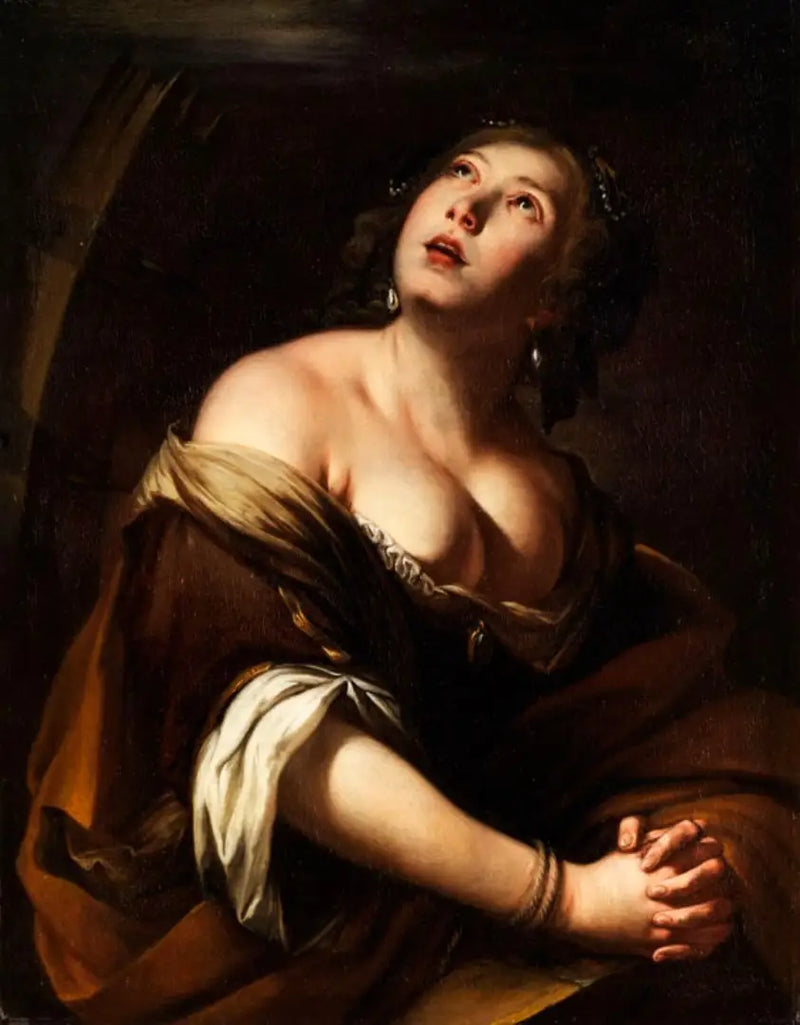 Pyhittäjä Katariina Aleksandriasta - Artemisia Gentileschi