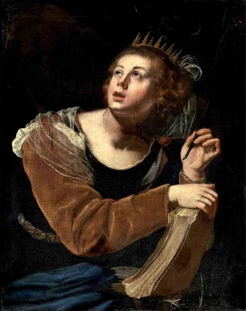 Pyhittäjä Katariina Aleksandriasta - Artemisia Gentileschi