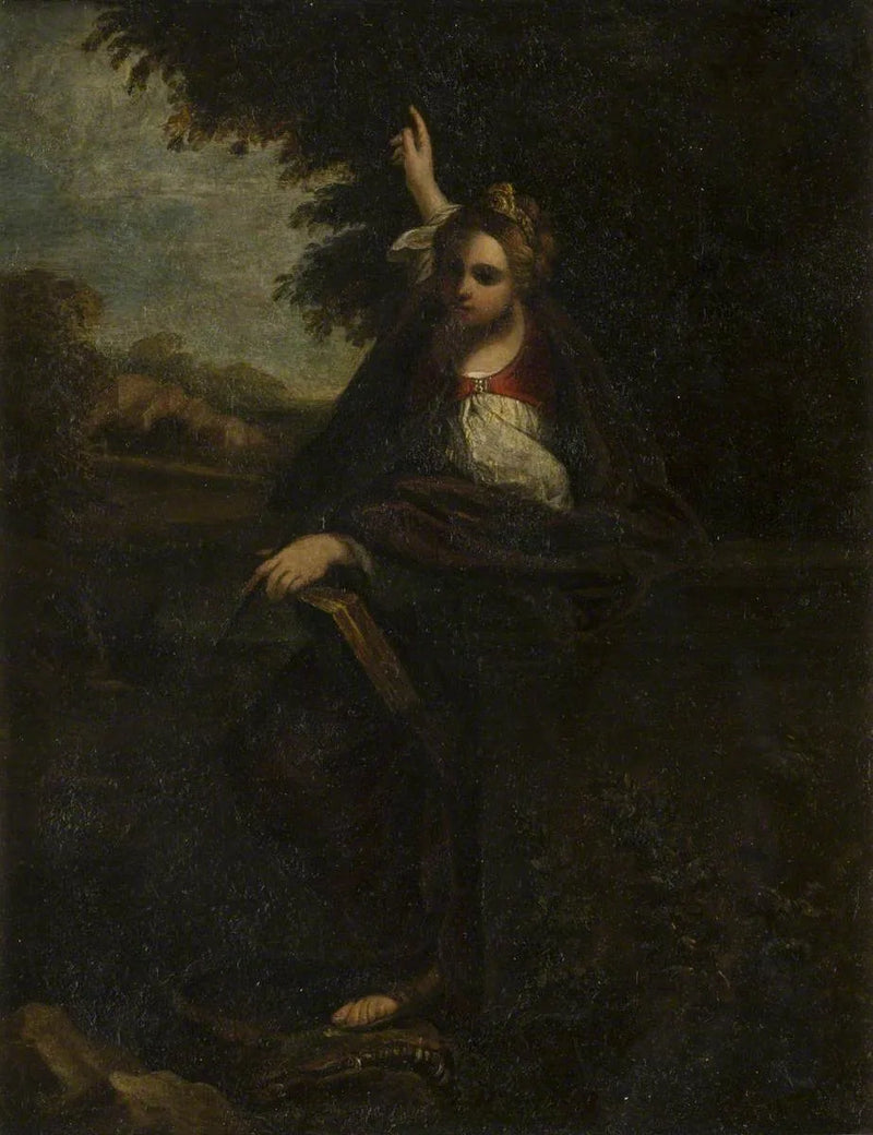 Pyhä Katariina maisemassa - Annibale Carracci