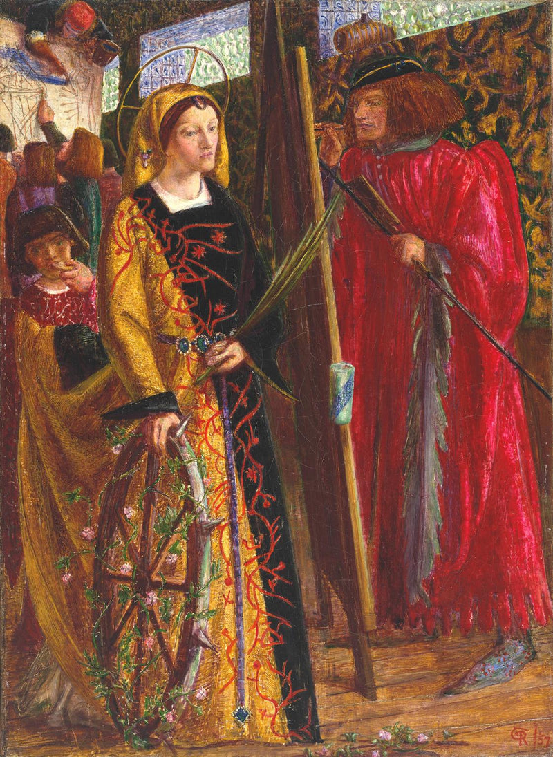 Pyhä Katariina - Dante Gabriel Rossetti
