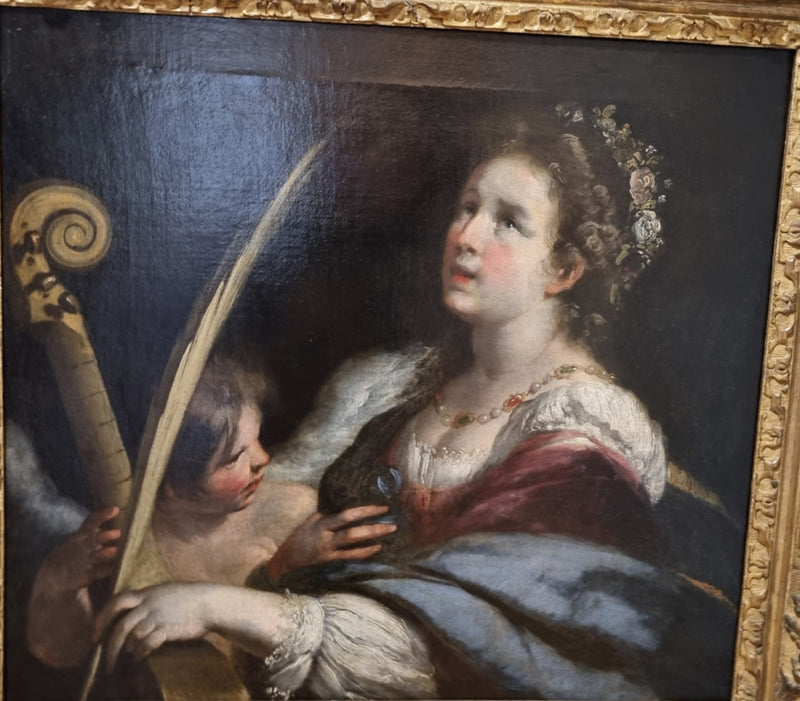 Sainte Cécile et l'ange - Bernardo Strozzi