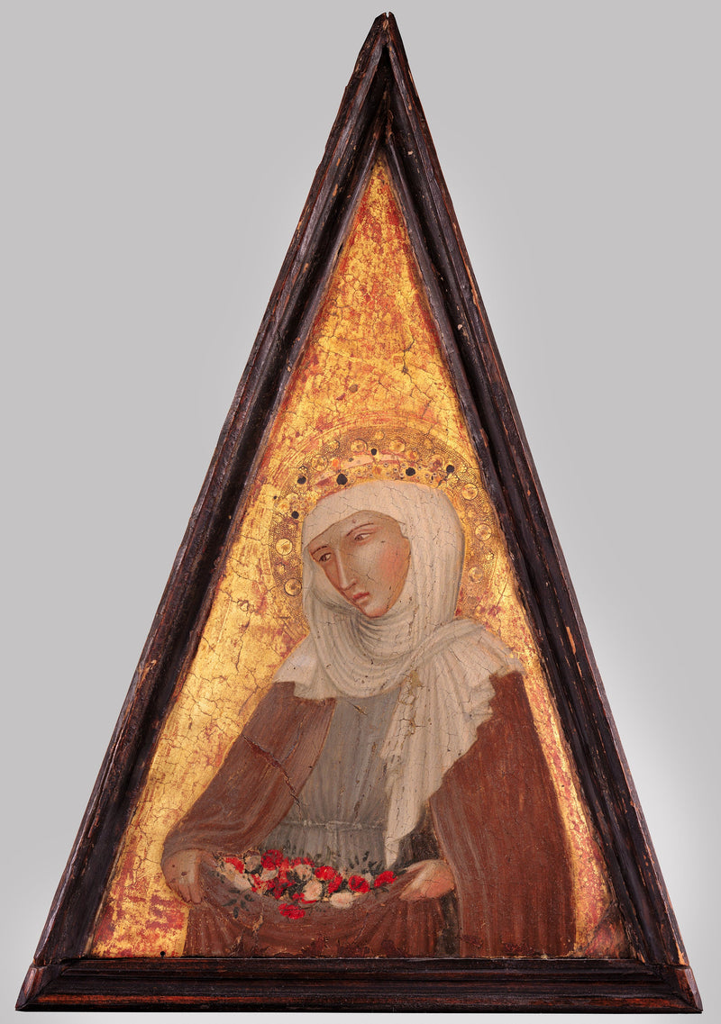 Pyhä Elisabeth Hongrasta - Ambrogio Lorenzetti