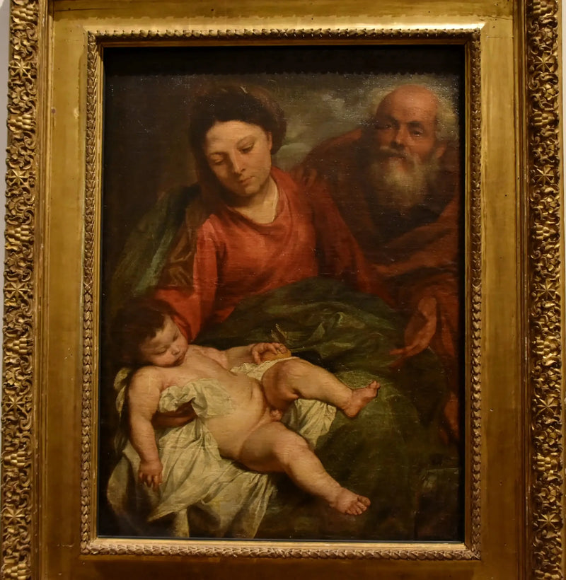 Pyhä perhe ja nukkuva lapsi - Antoine van Dyck