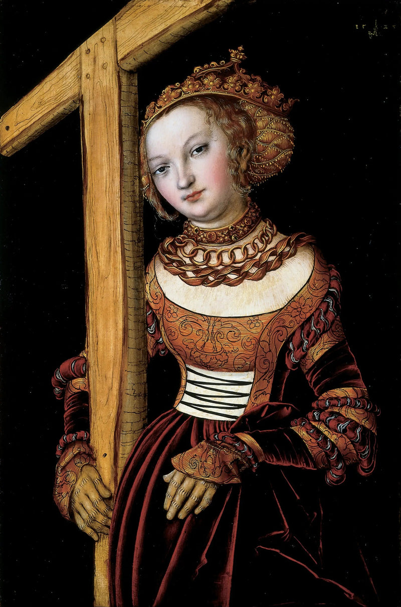 Sainte Hélène avec la Croix - Lucas Cranach van Elder