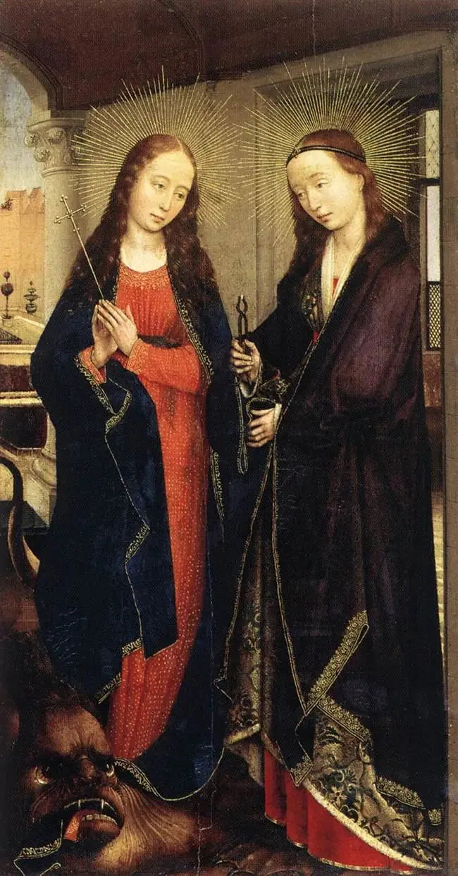 Pyhä Margareeta ja Pyhä Apollonia - Rogier van der Weyden
