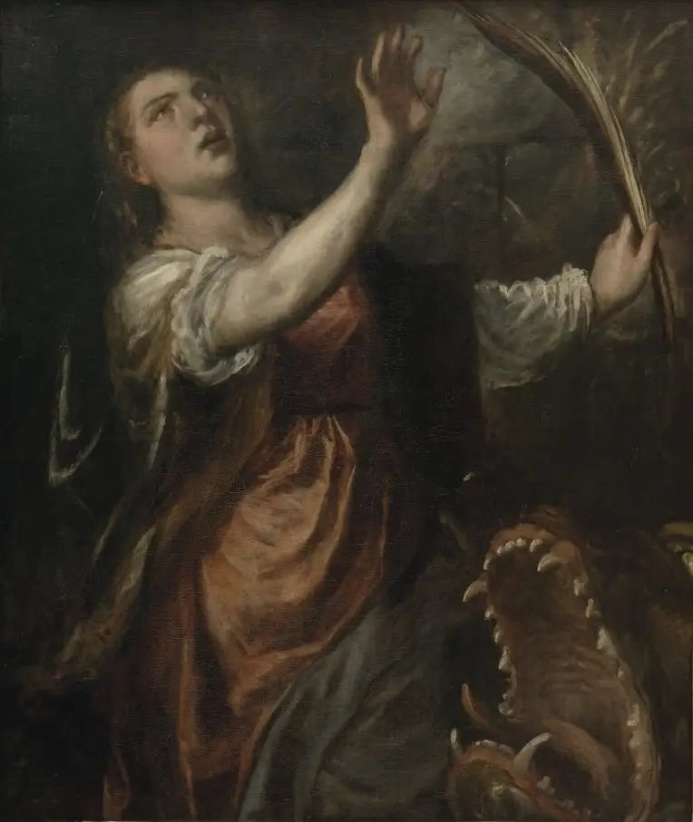 Pyhä Margareeta ja lohikäärme - Titian