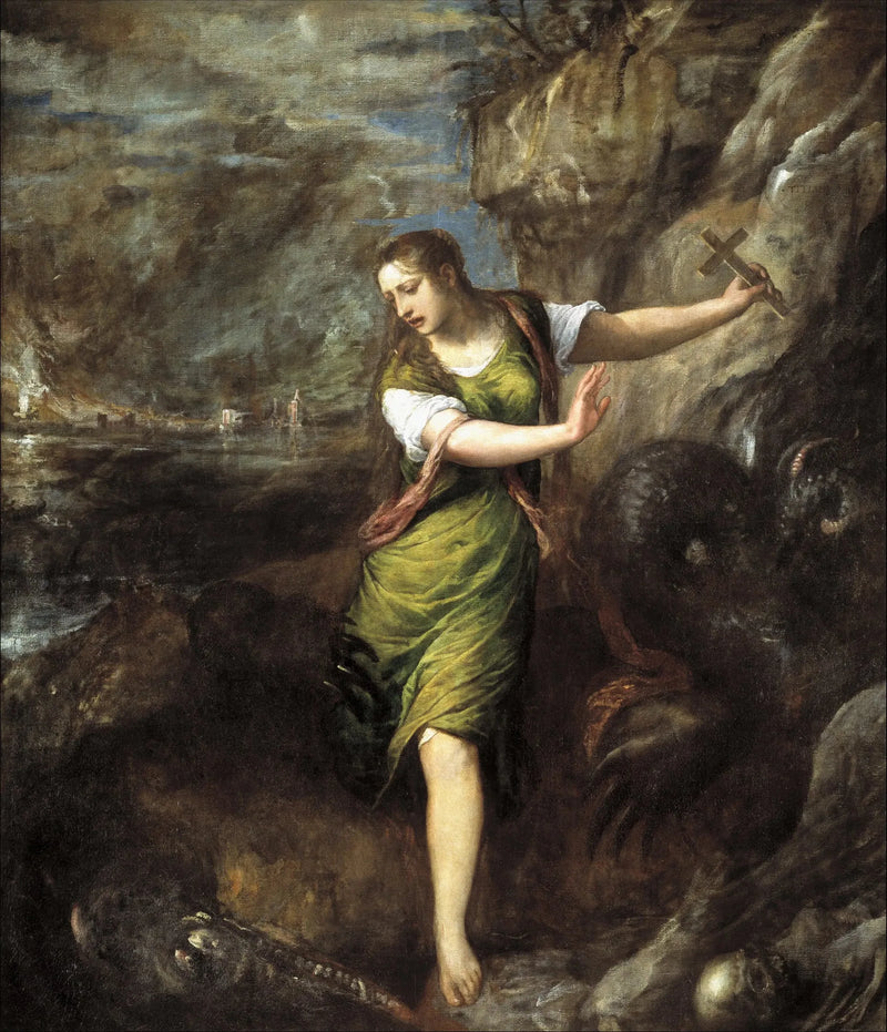 Pyhä Margareeta ja lohikäärme - Titian