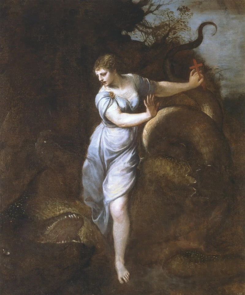 Pyhä Margareeta ja lohikäärme - Titian