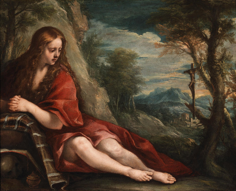 Pyhä Marie-Magdalenä autiomaassa - Annibale Carracci