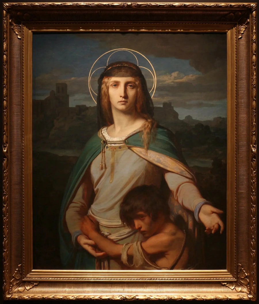 Pyhä Monika maisemassa - Alexandre Cabanel
