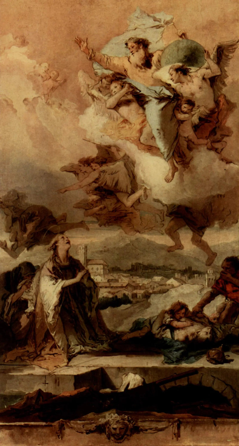 Pyhä Thècle rukoilee rutista kärsiviä - Giovanni Battista Tiepolo