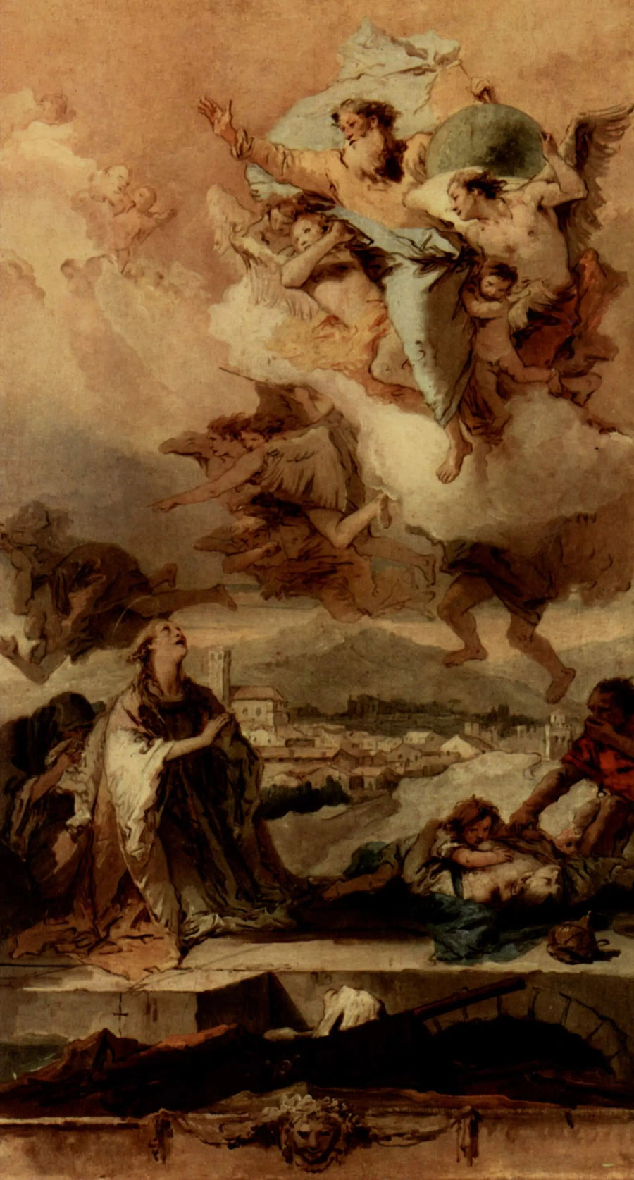 Pyhä Thècle rukoilee rutista kärsiviä - Giovanni Battista Tiepolo