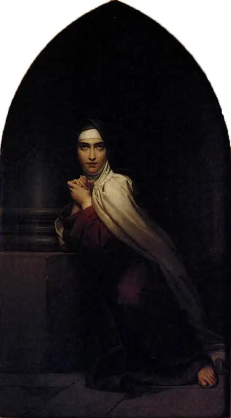 Pyhä Tereza Avilasta rukoussa - François Gérard