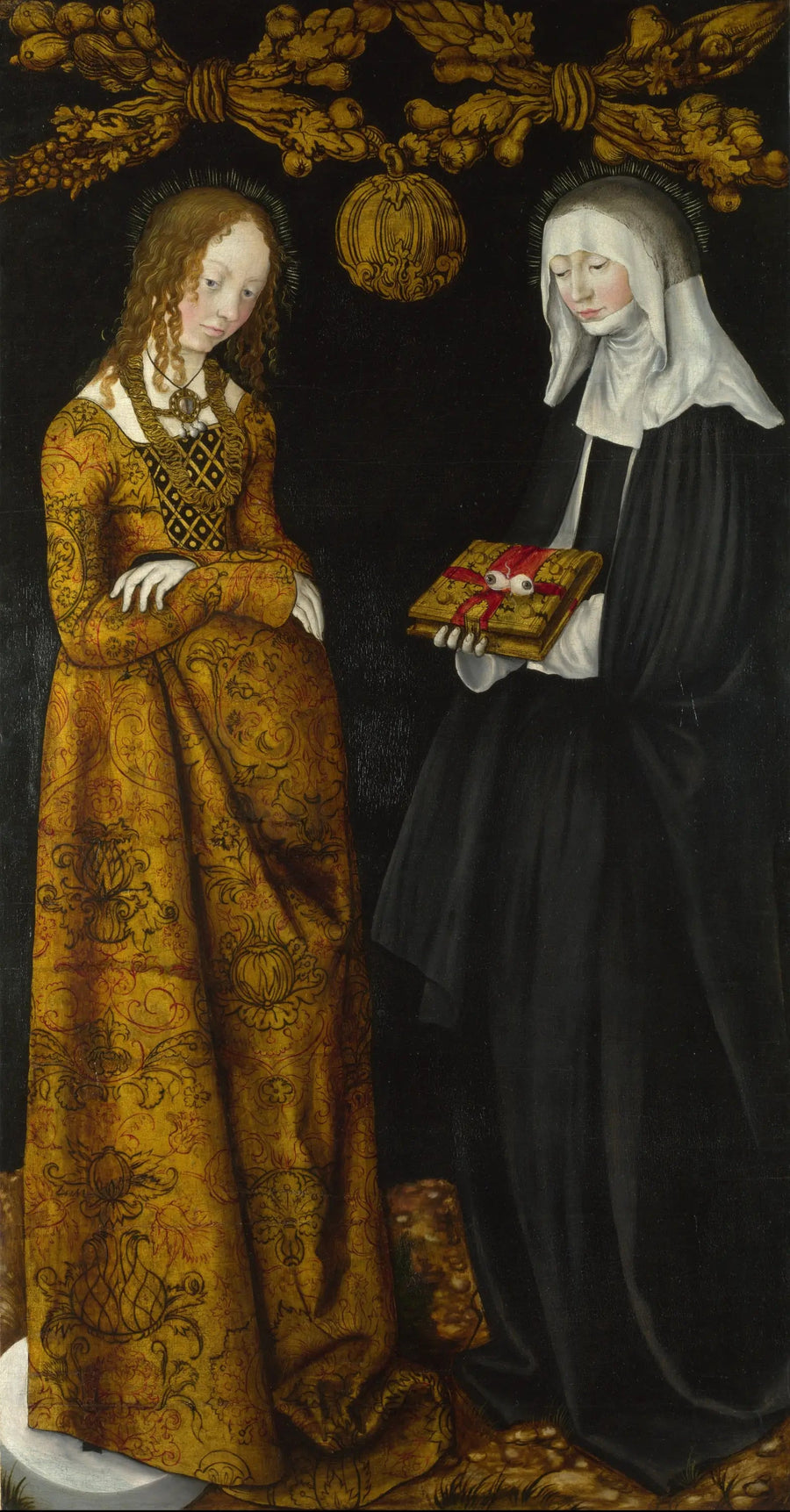 Saintes Christine et Ottilia - Lucas Cranach van Elder