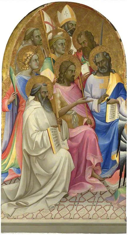 Pyhimykset palvojat: Vasemman pääpaneelin - Lorenzo Monaco