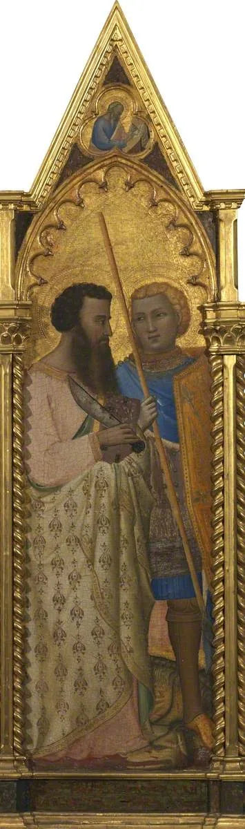 Saint Barthélemy ja Georges (polyptykki, paneeli 2/5) - Bernardo Daddi