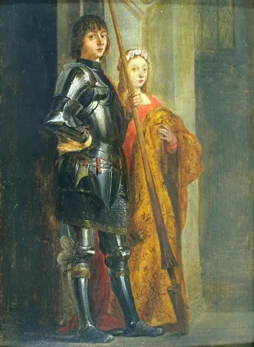 Pyhimykset Georges ja Cécile (Antonello da Messinan mukaan) - David Teniers nuorempi