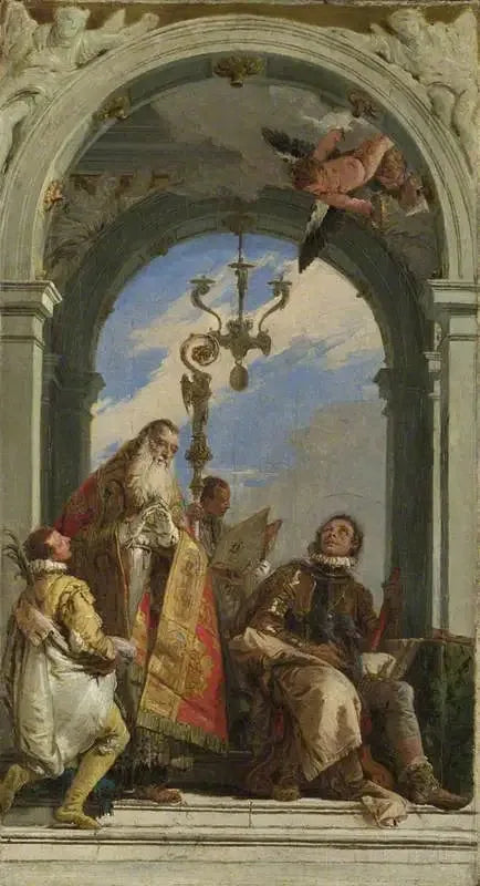 Pyhät Maxime ja Oswald (?) - Giovanni Battista Tiepolo