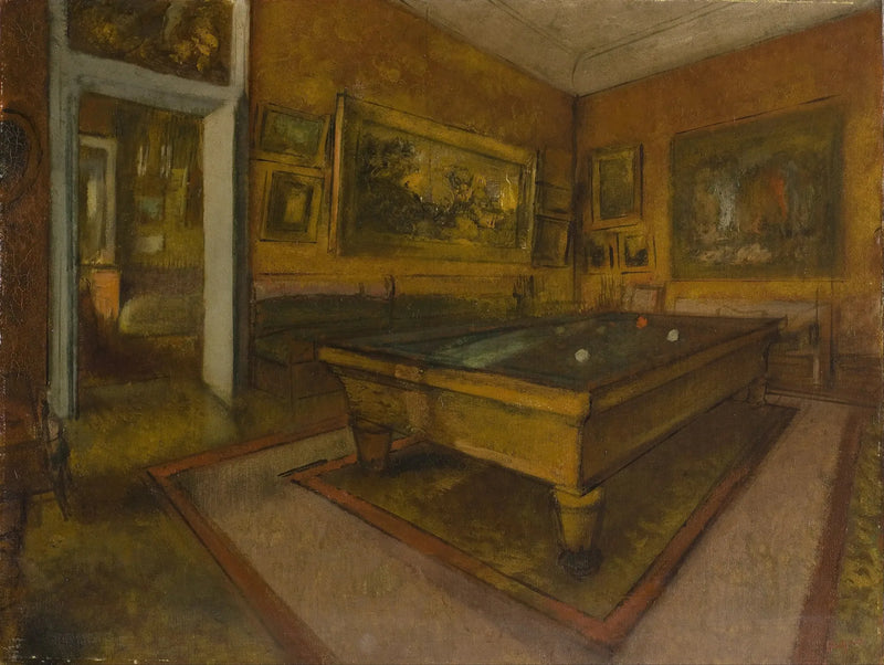 Biljardihuone Ménil-Hubertissa - Edgar Degas