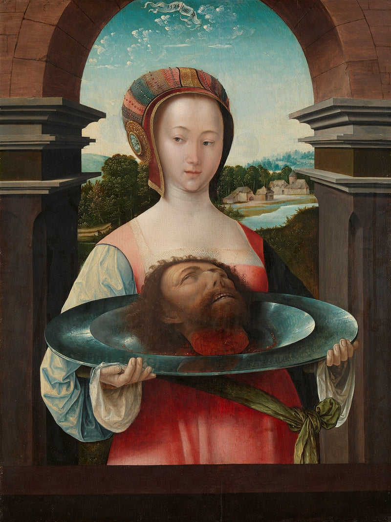 Salomé Jean-Baptisteen päällä - Jacob Cornelisz van Oostsanen