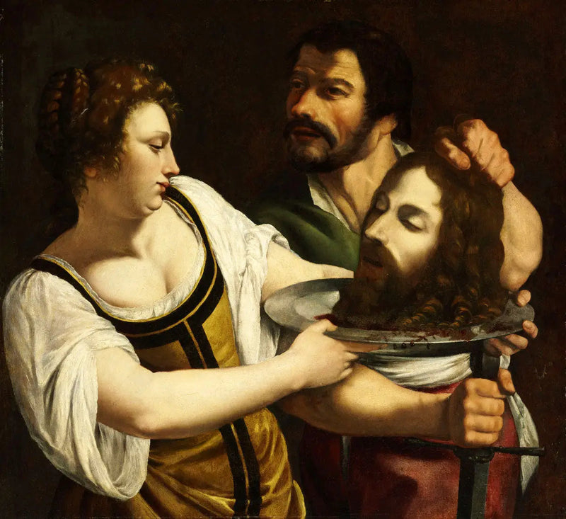 Salomé pyhän Johanneksen päällä - Artemisia Gentileschi
