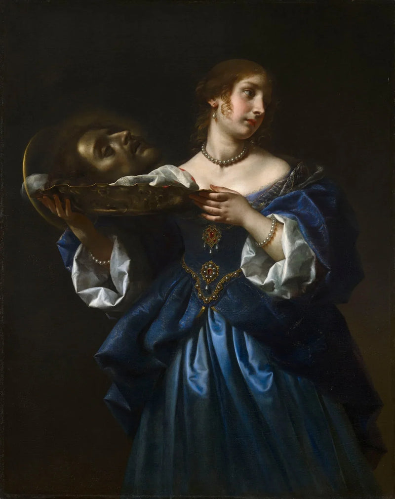 Salomé, jolla on Pyhän Johanneksen Kasteen pää - Carlo Dolci
