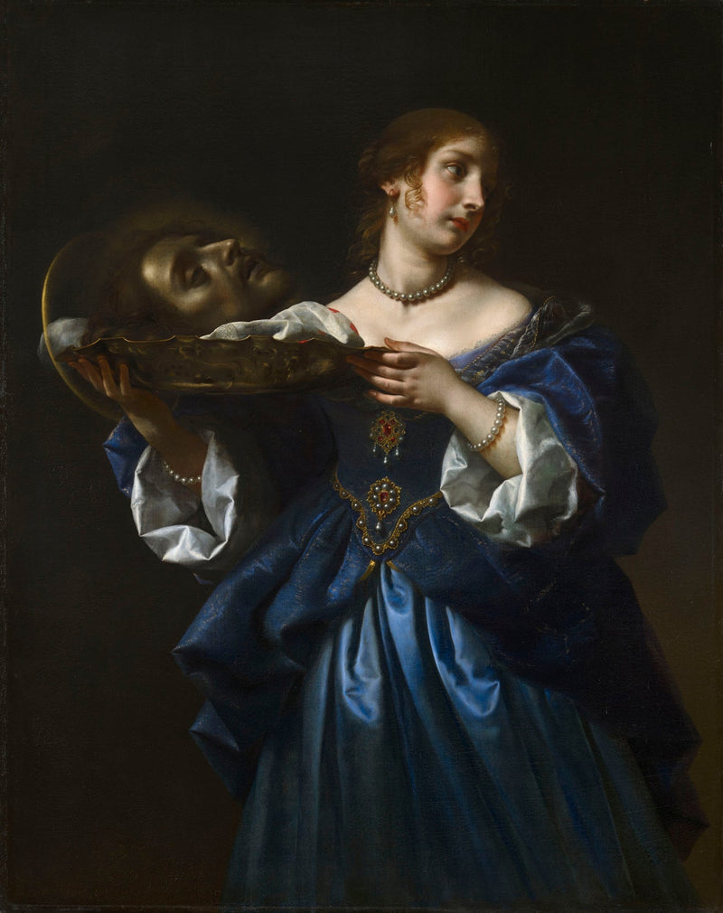 Salomé, jolla on Pyhän Johanneksen Kasteen pää - Carlo Dolci