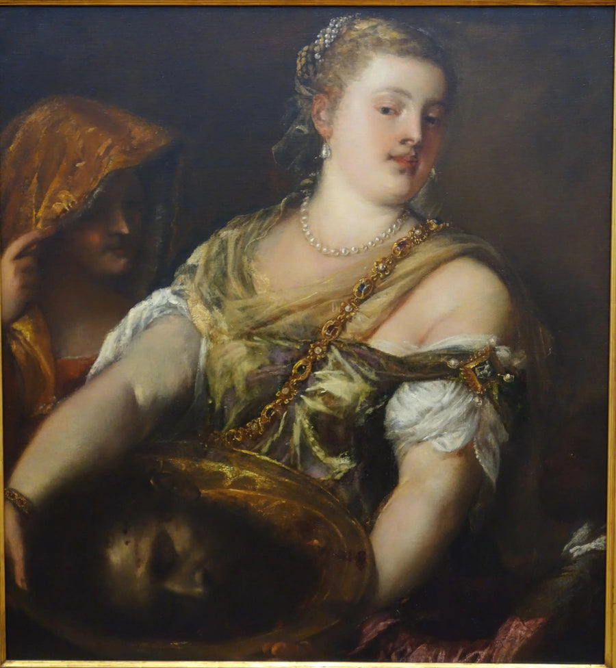 Salomé Jean-Baptiste-pään kanssa - Titian