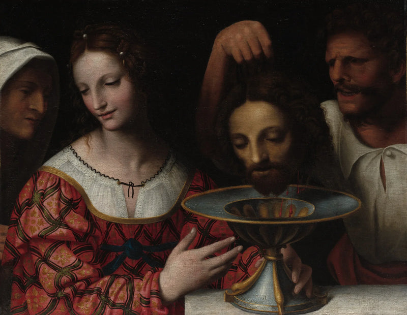Salomé pitää päässään Pyhän Johanneksen Kastajan pään - Bernardino Luini