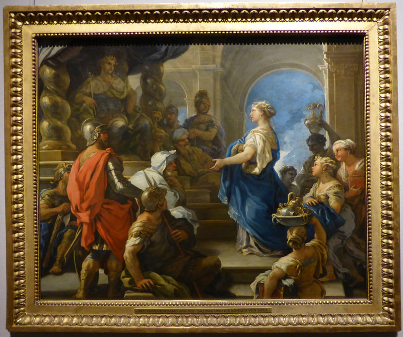 Salomon ja Saban kuningatar - Luca Giordano