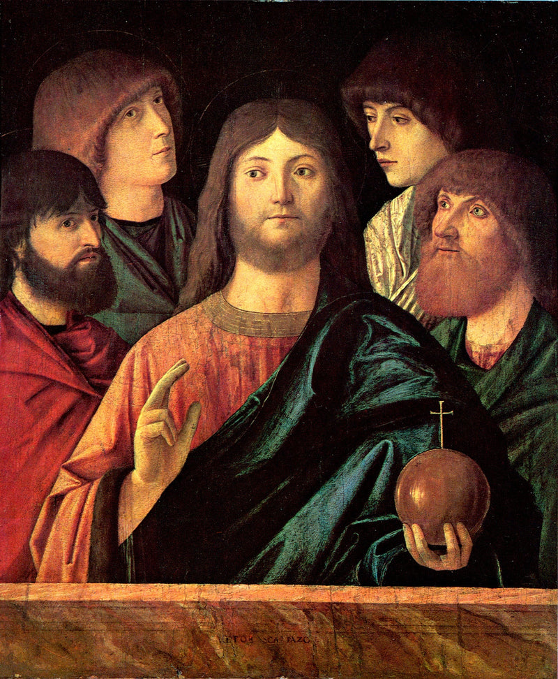 Salvator Mundi apostolien kanssa - Vittore Carpaccio