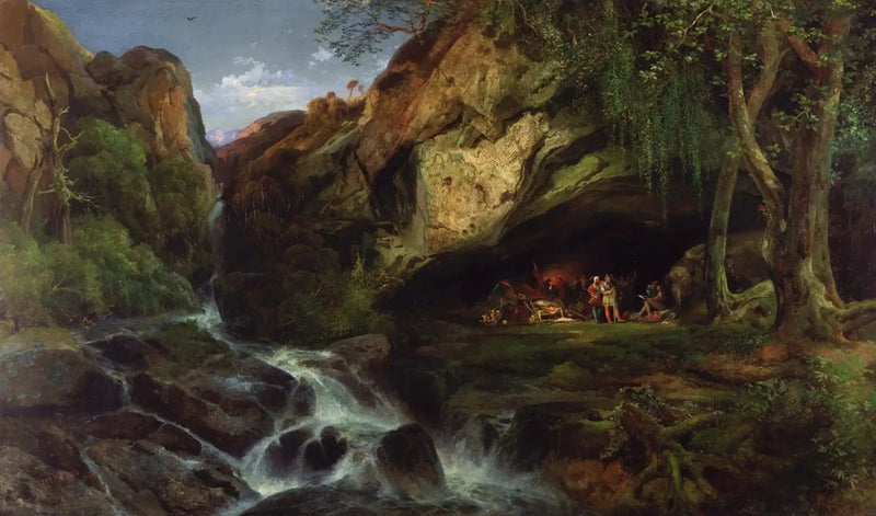 Salvator Rosa piirtämä Banditti - Thomas Moran