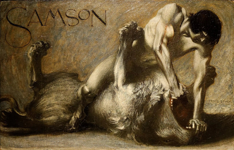 Samson. Taistelu leijonan kanssa - Franz Von Stuck