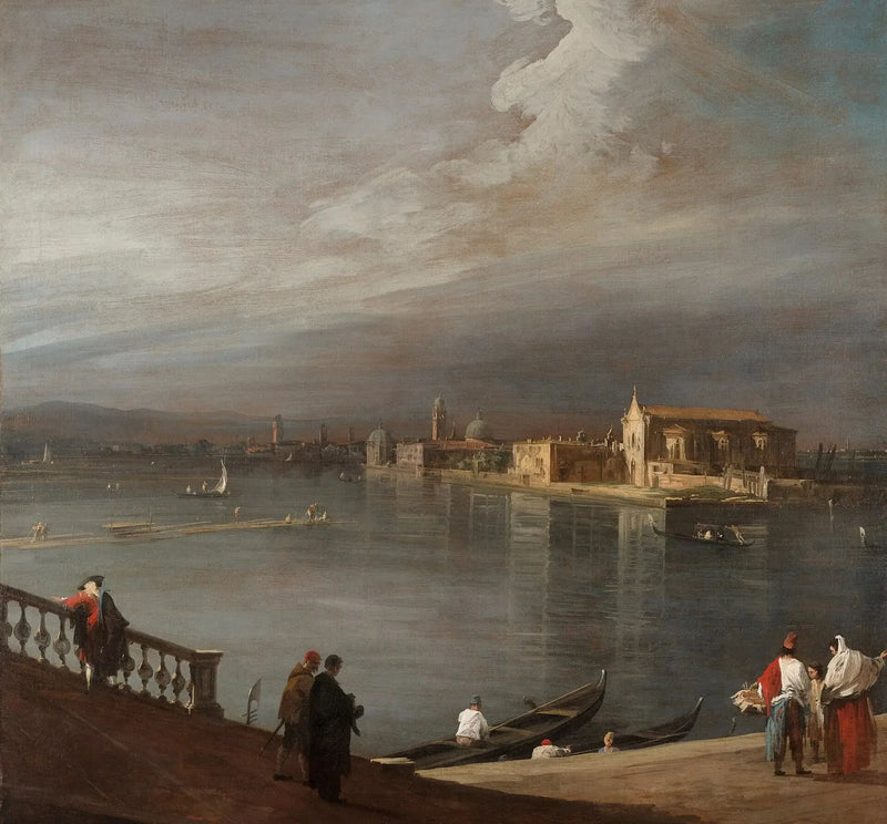San Cristoforo, San Michele ja Murano Fondamenta Nuove -kadulta, Venetsia - Canaletto