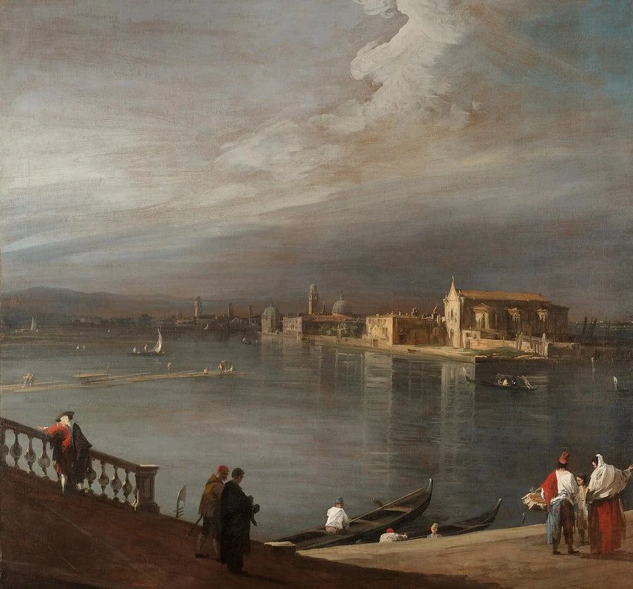 San Cristoforo, San Michele ja Murano Fondamenta Nuove -kadulta, Venetsia - Canaletto