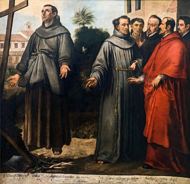 San Diego de Alcalá de Henares ihastuksissaan ristin edessä - Bartolomé Esteban Murillo
