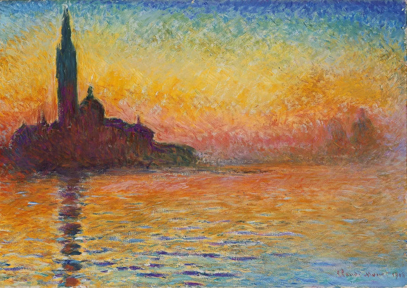 San Giorgio Maggiore hämärässä - Claude Monet