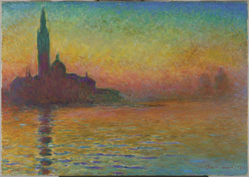 San Giorgio Maggiore hämärässä W1768 - Claude Monet