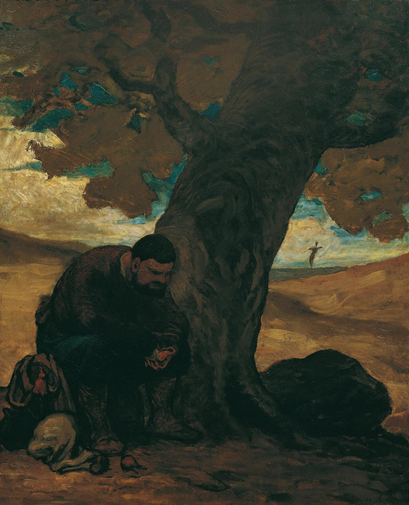 Honoré Daumier-taidemaalaus uudelleenpainatus