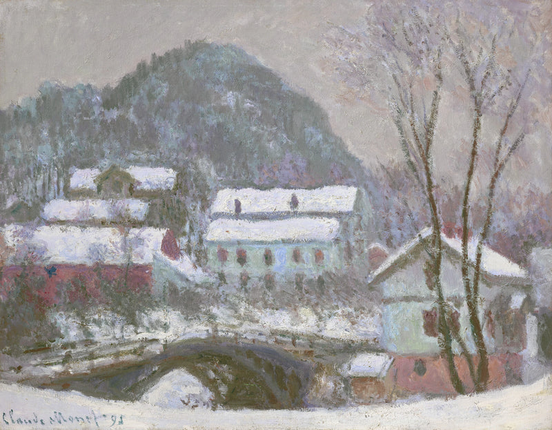 Sandviken, Norja, lumiefekti W1398 - Claude Monet