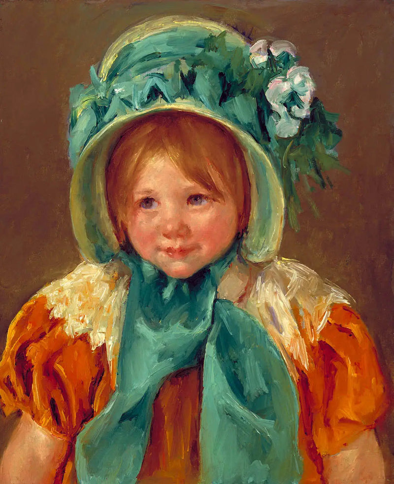Sara vihreässä myssyssä - Mary Cassatt