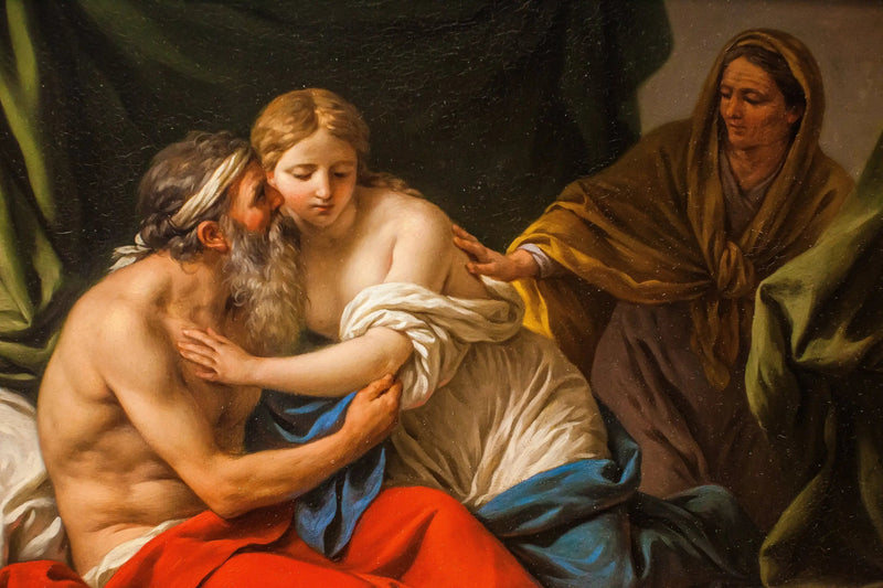Sarah esittelee Agar Abrahamille - Louis Jean François Lagrenée