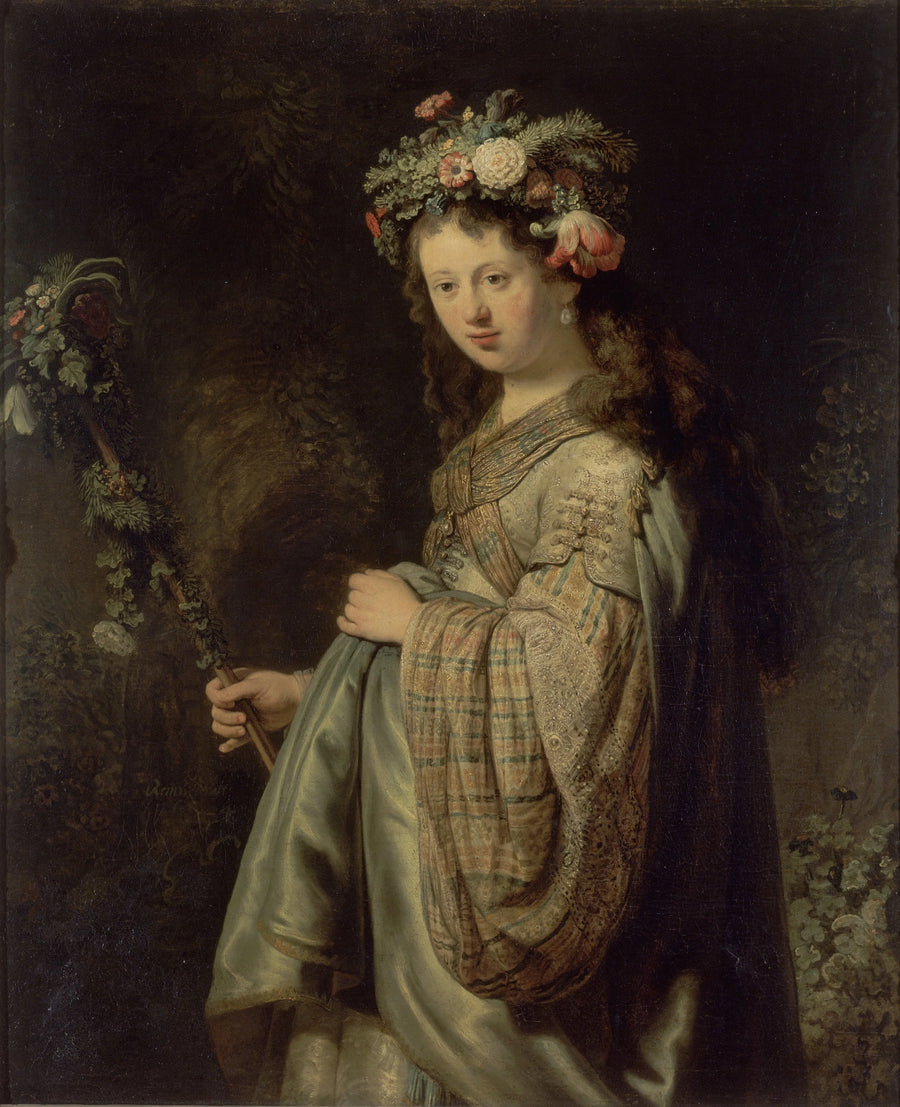 Saskia ja Kukat - Rembrandt