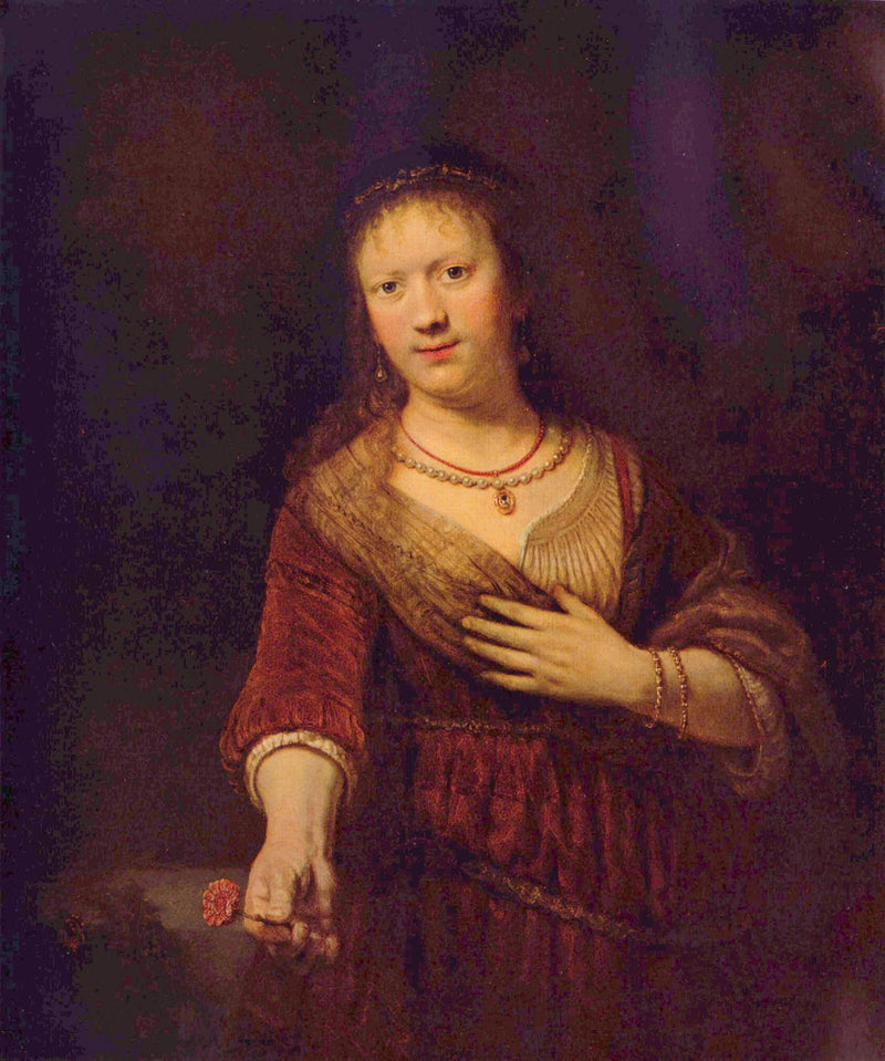 Saskia ja Kukat - Rembrandt
