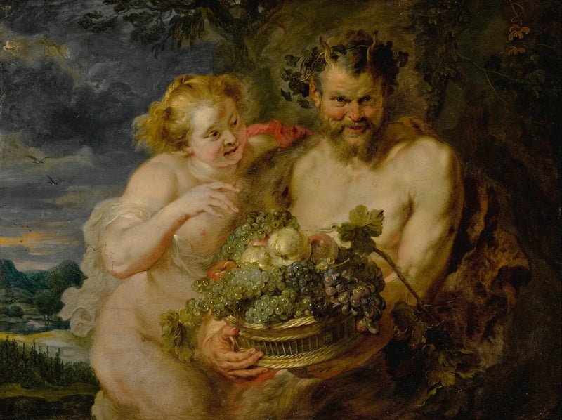 Satyyri ja Bacchante - Peter Paul Rubens