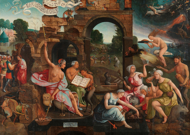 Saül ja Endorin noita - Jacob Cornelisz van Oostsanen