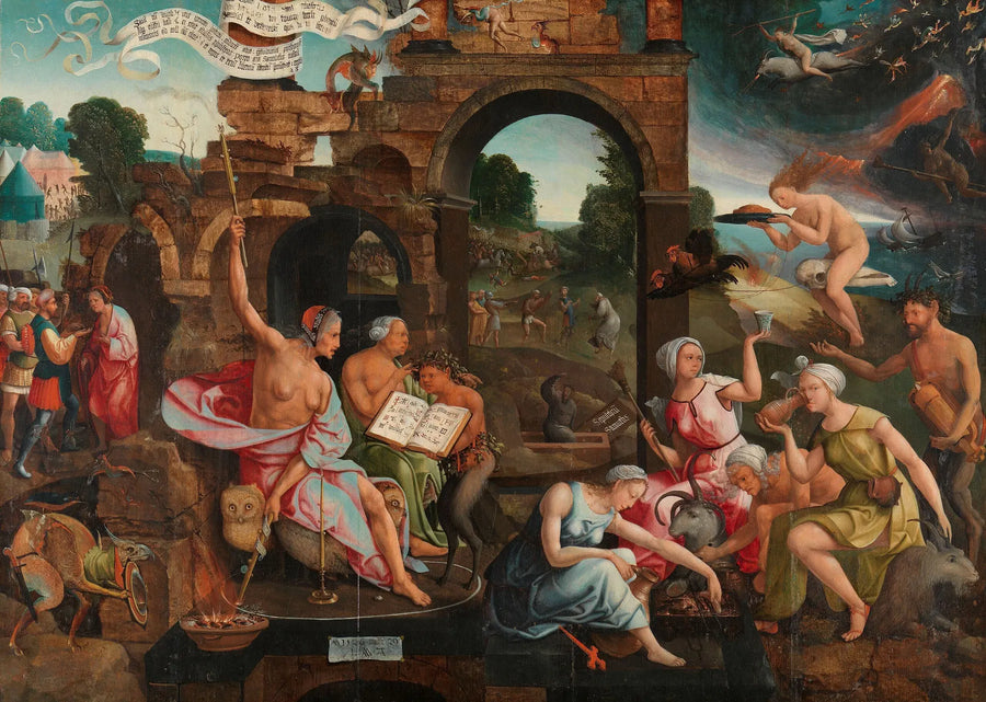 Saül ja Endorin noita - Jacob Cornelisz van Oostsanen